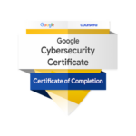 Verified Google Cybersecurity Professional Certificate badge issued by Credly.
